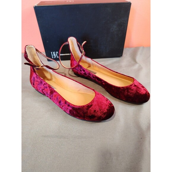 Women's I.N.C. Fayena Ballet Flats Merlot US 7.5 - Picture 3 of 7
